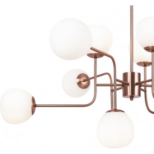 Lampa wisząca Erich 12 kulek Maytoni | Biała, szklana - Kup teraz!