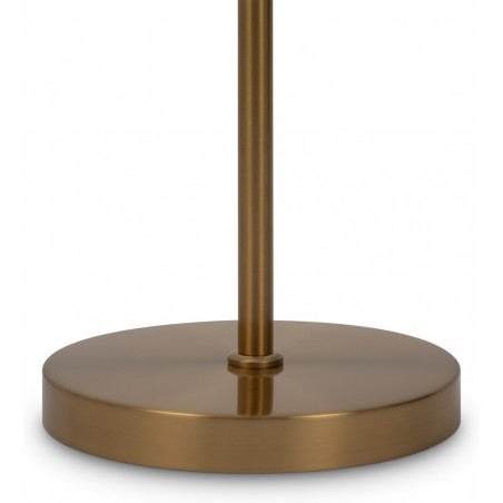 Lampa podłogowa kula biało-mosiężna Maytoni Ring 155cm - Odkryj elegancję!