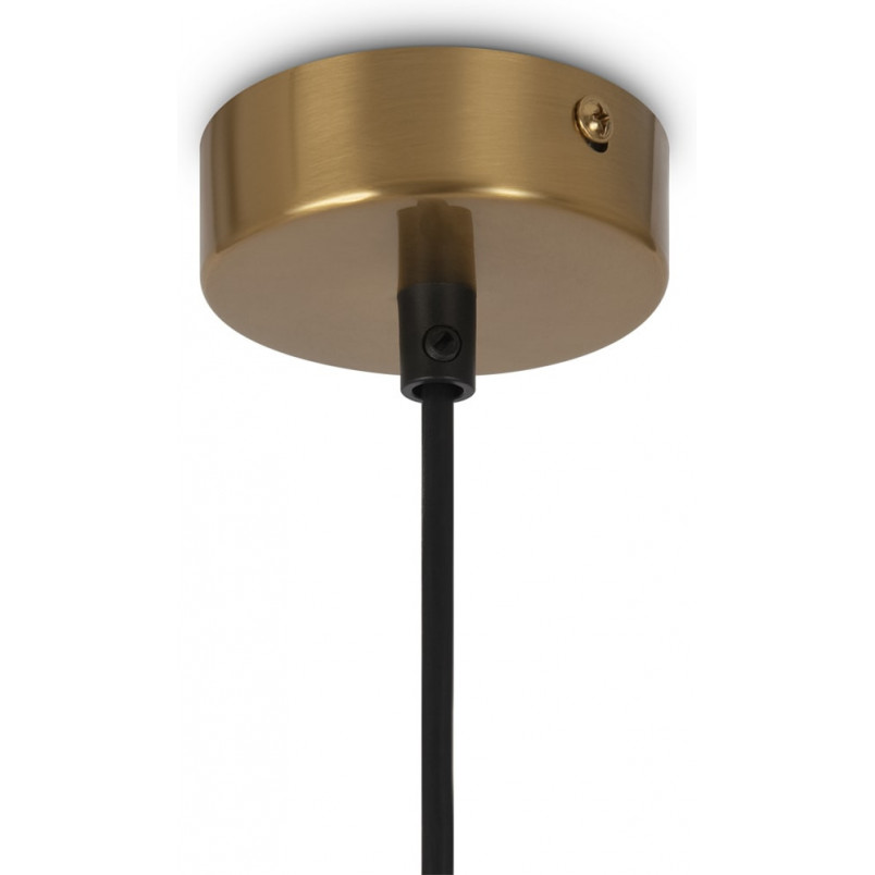 Lampa wisząca Ring IV Maytoni: Szklane kule, biel i mosiądz
