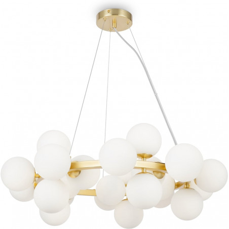 Lampa wisząca Dallas XXV - Maytoni | Biały/Złoty, 69cm