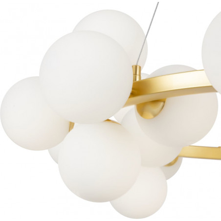 Lampa wisząca Dallas XXV - Maytoni | Biały/Złoty, 69cm