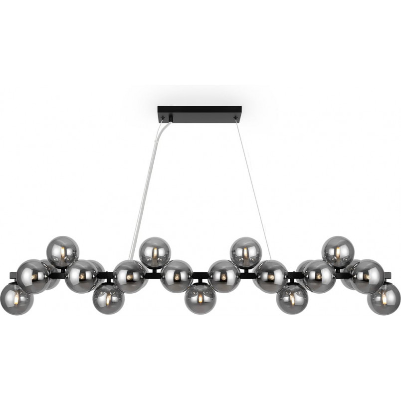 Lampa wisząca Dallas Maytoni: Szklane kule, dymione szkło - Luksus i styl