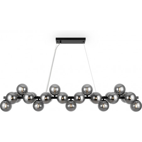 Lampa wisząca Dallas Maytoni: Szklane kule, dymione szkło - Luksus i styl
