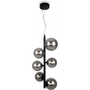 Lampa wisząca Dallas Maytoni - 6 szklanych kul, szkło dymione