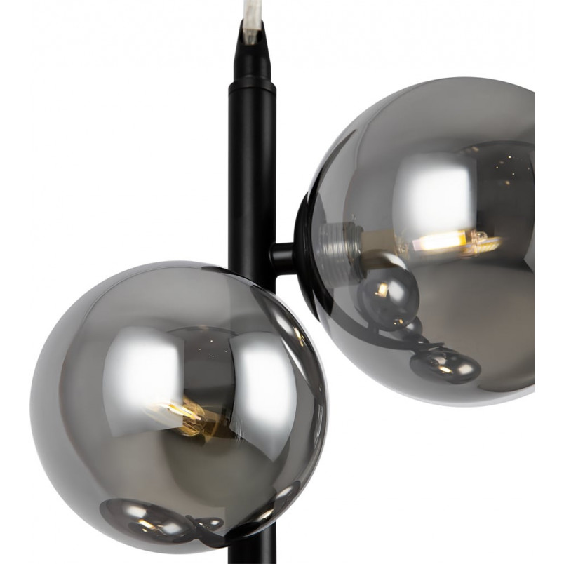 Lampa wisząca Dallas Maytoni - 6 szklanych kul, szkło dymione