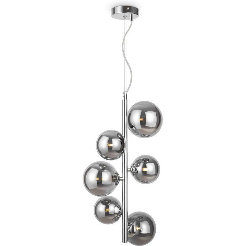 Lampa wisząca Maytoni Dallas - 6 kulek, szkło dymione