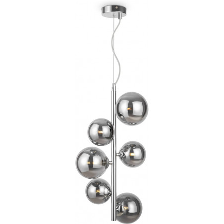 Lampa wisząca Maytoni Dallas - 6 kulek, szkło dymione