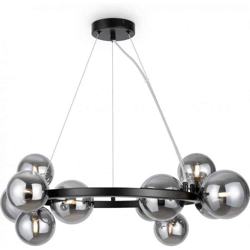 Lampa wisząca Maytoni Dallas - 11 kulek, szkło dymione | Sklep z lampami