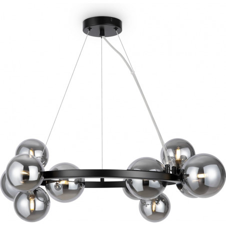 Lampa wisząca Maytoni Dallas - 11 kulek, szkło dymione | Sklep z lampami