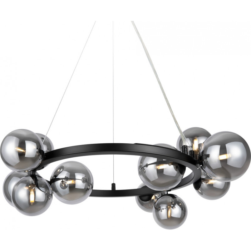 Lampa wisząca Maytoni Dallas - 11 kulek, szkło dymione | Sklep z lampami
