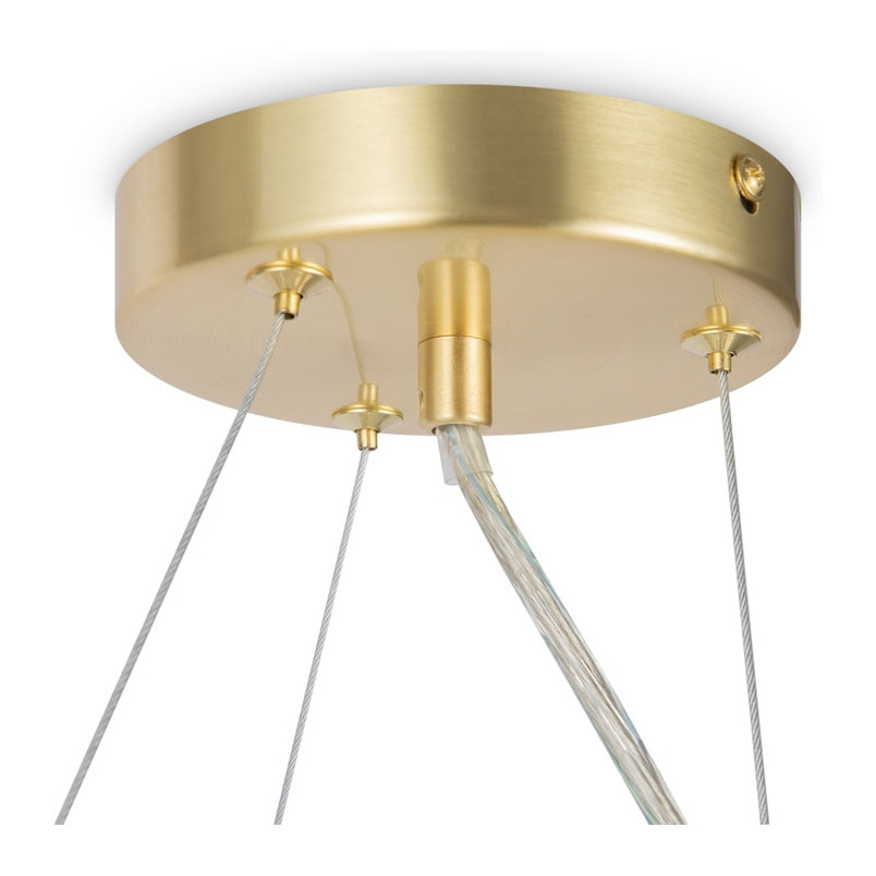 Lampa wisząca Dallas Maytoni - 11 kulek, biały/złoty | Sklep z lampami