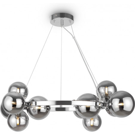 Lampa wisząca Dallas Maytoni: 11 kul, szkło dymione - Kup teraz!