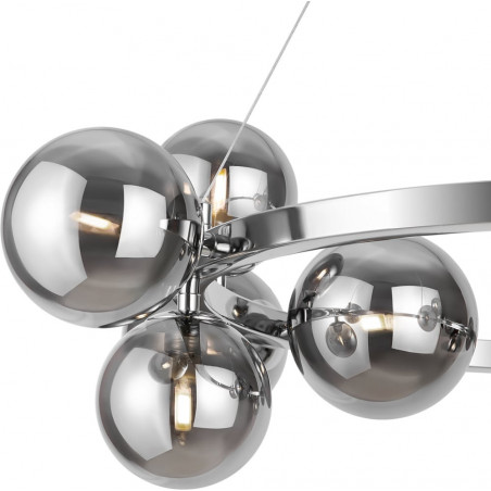 Lampa wisząca Dallas Maytoni: 11 kul, szkło dymione - Kup teraz!