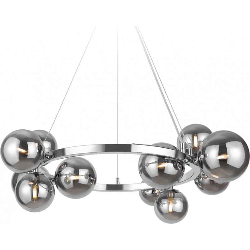 Lampa wisząca Dallas Maytoni: 11 kul, szkło dymione - Kup teraz!