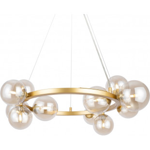 Lampa wisząca Maytoni Dallas - 11 kul bursztynowych | Sklep z lampami