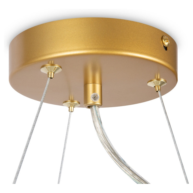 Lampa wisząca Maytoni Dallas - 11 kul bursztynowych | Sklep z lampami