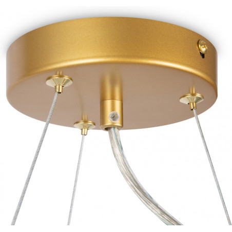 Lampa wisząca Maytoni Dallas - 11 kul bursztynowych | Sklep z lampami