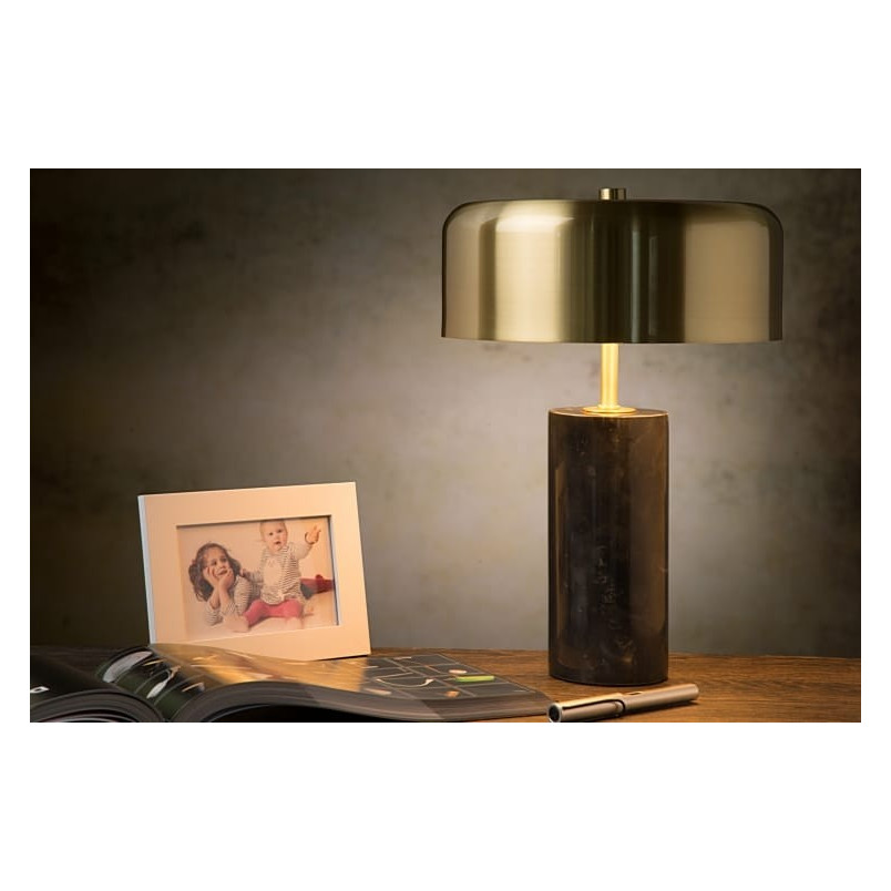 Lampa stołowa glamour Mirasol | Mosiądz, Marmur | Lucide