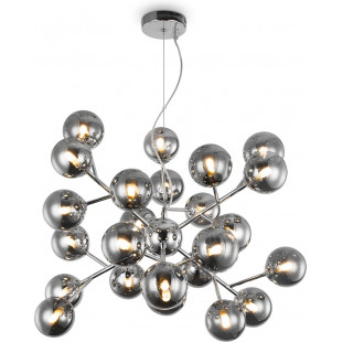 Lampa wisząca Dallas XXIV - Maytoni: Dymione szkło, chrom | Kup teraz!