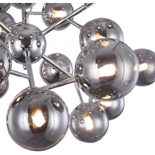 Lampa wisząca Dallas XXIV - Maytoni: Dymione szkło, chrom | Kup teraz!