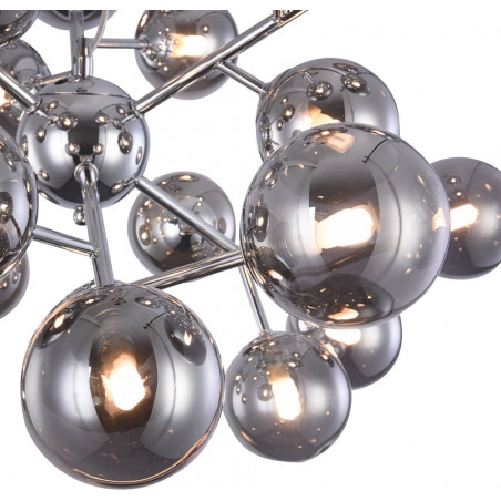 Lampa wisząca Dallas XXIV - Maytoni: Dymione szkło, chrom | Kup teraz!