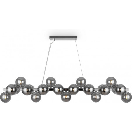 Lampa wisząca Dallas Maytoni: Szklane kule dymione, 123,5cm