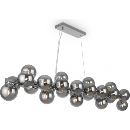 Lampa wisząca Dallas Maytoni: Szklane kule dymione, 123,5cm