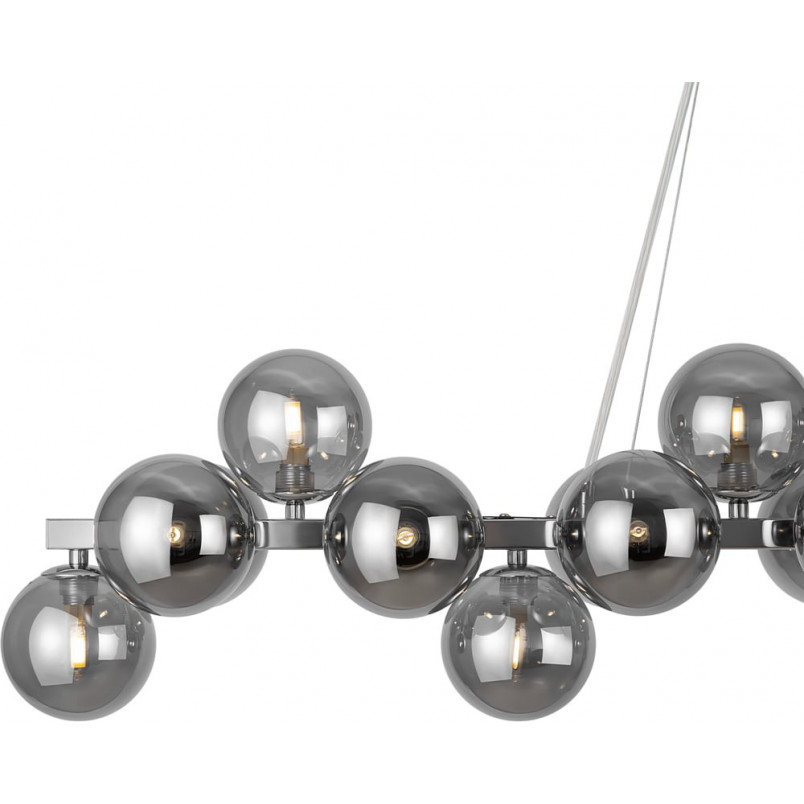 Lampa wisząca Dallas Maytoni: Szklane kule dymione, 123,5cm