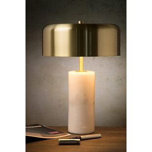 Lampa stołowa Mirasol | Glamour, marmur, mosiądz | Lucide