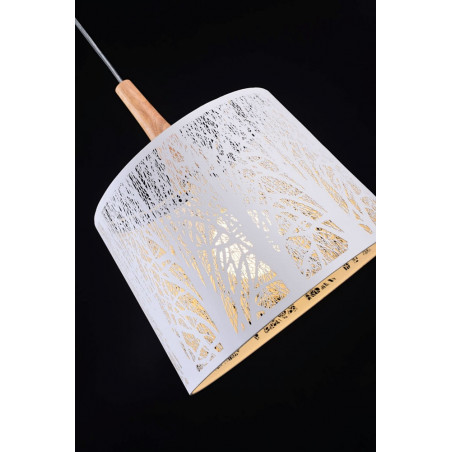 Lampa wisząca ażurowa Lantern biała Maytoni | Skandynawski Design