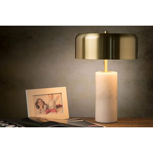 Lampa stołowa Mirasol | Glamour, marmur, mosiądz | Lucide