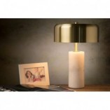 Lampa stołowa Mirasol | Glamour, marmur, mosiądz | Lucide