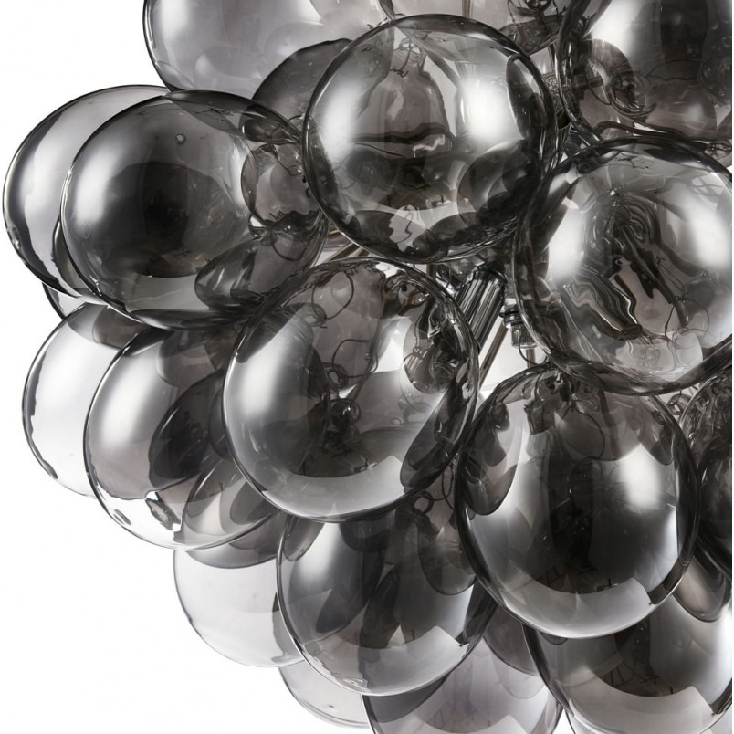 Lampa wisząca Balbo Maytoni | Szkło dymione, nikiel | Kup online