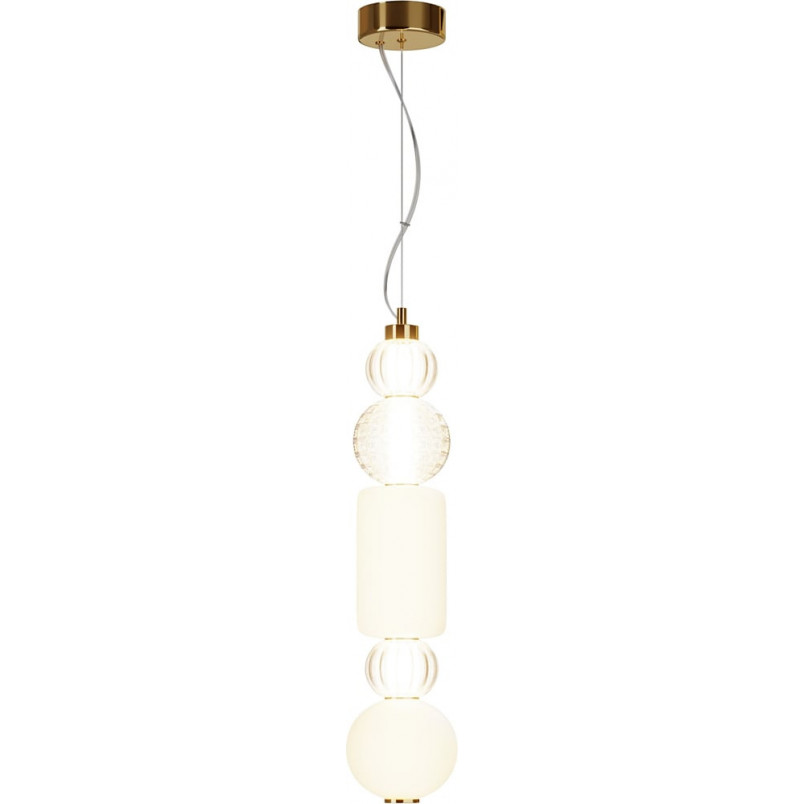 Lampa wisząca Maytoni Collar LED - Glamour, szkło, chrom