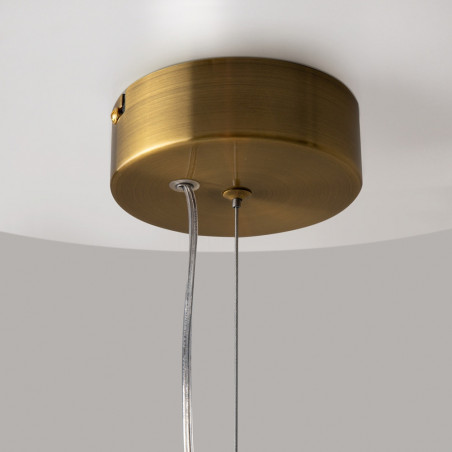 Lampa wisząca Maytoni Collar II - Szklane kule, złoto i biały
