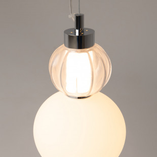 Lampa wisząca Maytoni Collar II - Szkło, Chrom, LED | Oświetlenie