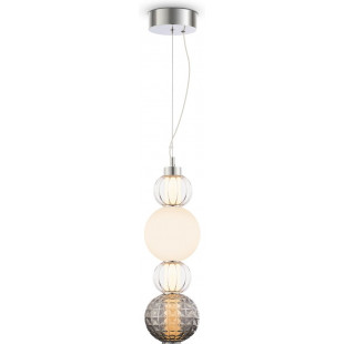 Lampa wisząca Maytoni Collar II - Szkło, Chrom, LED | Oświetlenie