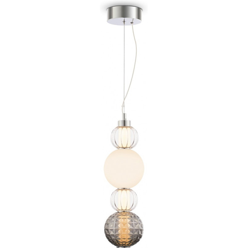 Lampa wisząca Maytoni Collar II - Szkło, Chrom, LED | Oświetlenie