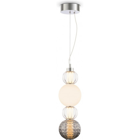 Lampa wisząca Maytoni Collar II - Szkło, Chrom, LED | Oświetlenie