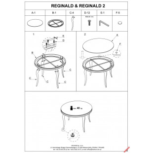 Stół szklany Reginald Halmar: Elegancja i styl | 120cm