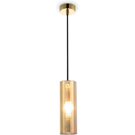 Lampa wisząca Gioia Maytoni - Złota tuba szklana | Sklep z lampami