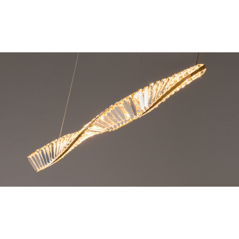 Lampa wisząca kryształowa Krone Maytoni | 120cm, Mosiądz