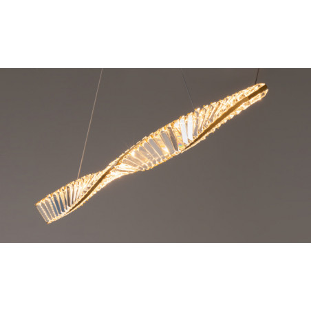 Lampa wisząca kryształowa Krone Maytoni | 120cm, Mosiądz