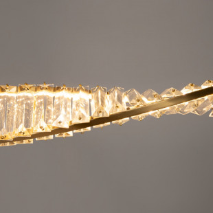 Lampa wisząca kryształowa Krone Maytoni | 120cm, Mosiądz