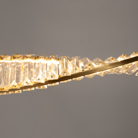 Lampa wisząca kryształowa Krone Maytoni | 120cm, Mosiądz