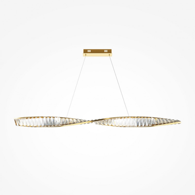 Lampa wisząca kryształowa Krone Maytoni | 120cm, Mosiądz