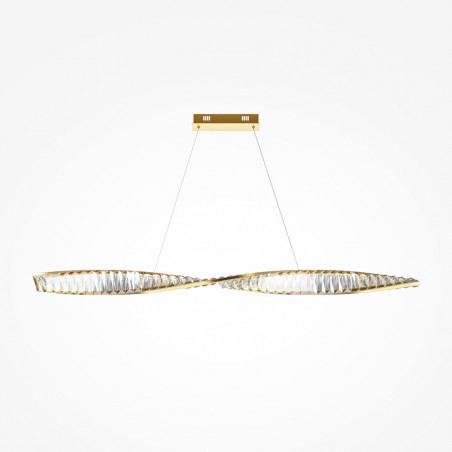 Lampa wisząca kryształowa Krone Maytoni | 120cm, Mosiądz