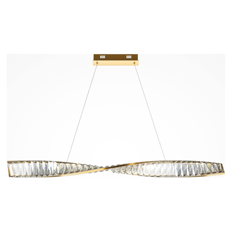 Lampa wisząca kryształowa Krone Maytoni | 100cm, mosiądz