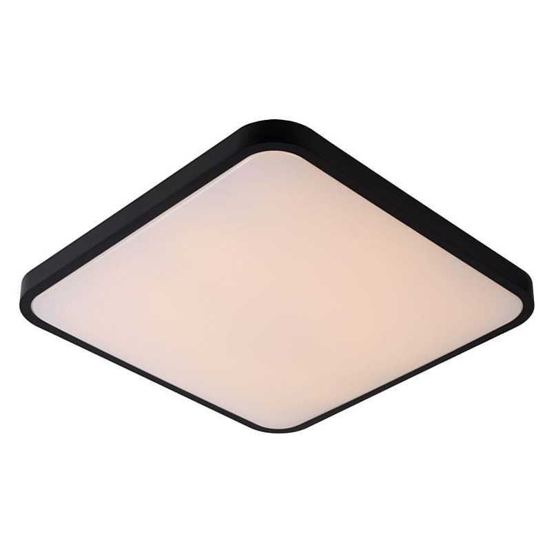 Plafon LED czarny kwadrat Lucide Polaris | Nowoczesne oświetlenie