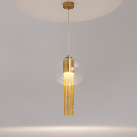 Lampa wisząca Flusso Maytoni | Szkło, Mosiądz, 20cm
